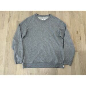 REIGNING CHAMP Light Gray Sweatshirt Sz Large Cotton Made in Canada